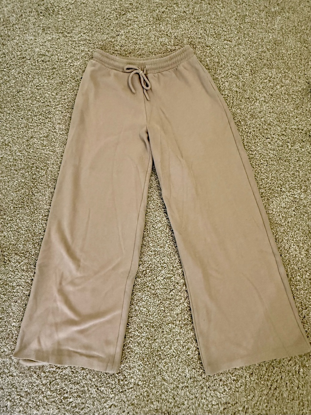 Zara Taupe Flare Sweatpants